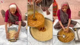 90 Year old grandma bhakhri sweet surmu making 