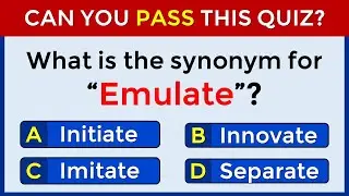 Synonyms Quiz: 96% CANNOT SCORE 25/25 | #challenge 51