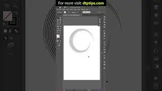 Brush Abstract Pattern Using Circle Line in #illustrator #design #graphicdesign #abstract  #lineart