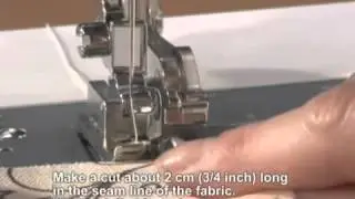 Brother Domestic Sewing Machine Side Cutter Foot Tutorial