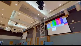 Large Venue Laser  Projection with Lift