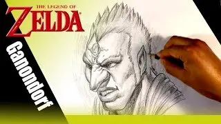 Drawing Ganondorf Portrait - Legend of Zelda