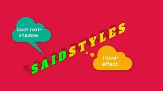 Cool Text shadow Hover effect using html and css