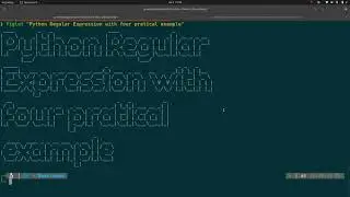 Python Regular Expression using four practical example