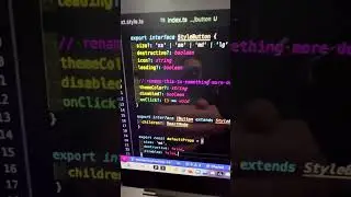 How to create a button with TypeScript and React using styled components part 1