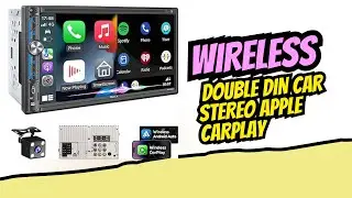 PLZ 7″ Wireless Double-DIN Car Stereo – Apple CarPlay & Android Auto | Bluetooth 5.3 | 240 W
