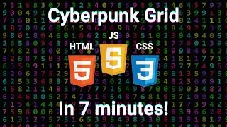 Create a Cyberpunk Digital Grid Background | HTML5 Canvas & JavaScript | Free Source Code