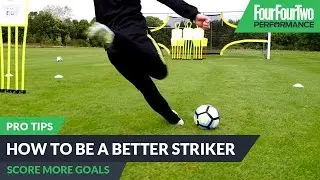 How to play as a striker | Pro soccer tips