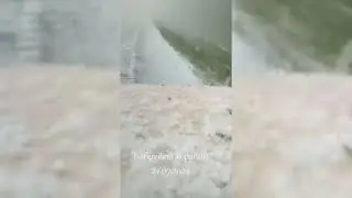 Сильный ГРАД прошёл по востоку Беларуси. Видео 