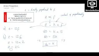 Direct Proportion