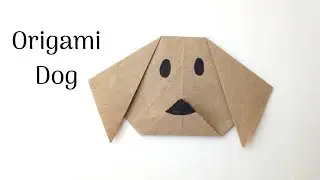 Origami Puppy | Origami Craft ideas for kids | Back to school craft ideas 