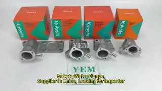 Brand New Genuine Kubota Water Flanges for Various Models – High-Quality Replacement Parts.