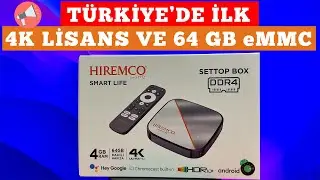 TÜRKİYE'NİN EN YÜKSEK DEPOLAMALI LİSANSLI ANDROID BOX'I ✯ HIREMCO SMART LIFE 4GB DDR4 / 64GB eMMC