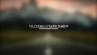 Simple & Clean Lower Thirds - After Effects Project