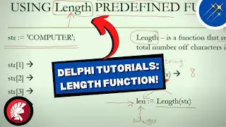 Delphi Coding Tutorials: String Length Function! | Beginner's Guide To Coding