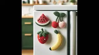Cute refrigerator magnet#design #crochet #knitting