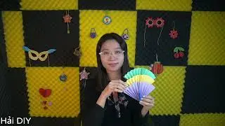 Hướng dẫn làm bông hoa giấy cầu vồng | Hải DIY