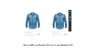 Product Preview Using Html and CSS | Hover Effect On Product | @frontlinecoders8781