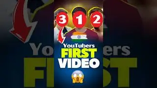 Famous Indian YouTubers 1st Video 😱