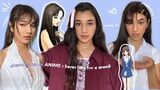 🎆 i tried dressing up as anime characters for a week!  🧬