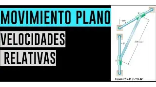 15.42- Beer Johnston - Velocidades relativas - Cinemática plana de cuerpos rígidos
