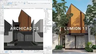 Rendering Fasade Archicad 25 Lumion 11
