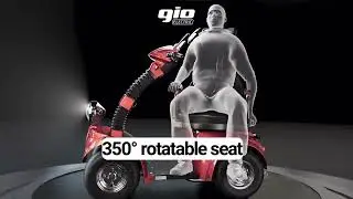 GIO TRON Mobility Scooter with Back and Neck Support For Long Distance