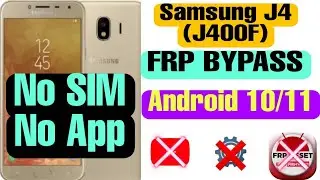 Samsung J4 (J400f) Frp Bypass Android 10 | No App | No YouTube 100% Easy solution