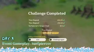 Surfpiercer III [Day 3] Event Gameplay | #genshinimpact V2.8
