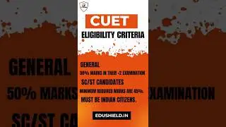 CUET 2024 Eligibility Criteria ❤️‍🔥 #cuet2024 #du