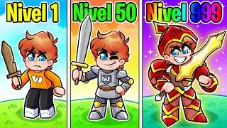 ¡Evolucioné MIS GUERREROS a Nivel 999,999 en ROBLOX! 🔥💪(JUEGO COMPLETO)