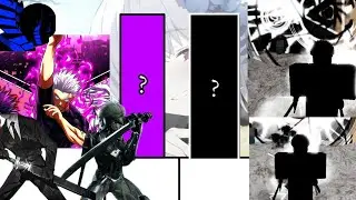 Killstreak Sword All Phases Vs Gojo/Sukuna/Error404/Raiden/BlackSilence [PowerLevel]