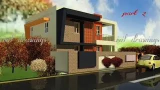 revit_3d_morden_house_revit_software_revit_2019_part 2
