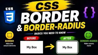 CSS Border & Border-Radius Explained (Beginner Tutorial)