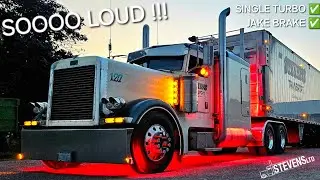 Same Old Truck... BRAND NEW SOUND ! LOUDER THAN EVER ! Single Turbo, Jake Brakes & Straight Pipes !