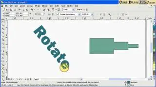 Rotating objects in CorelDraw
