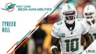 Tyreek Hill meets with the media after 