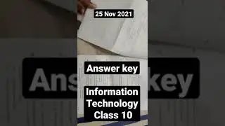 CBSE Term 1 Information Technology Answer Key In Description