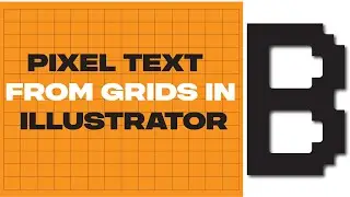 how to make pixel art in adobe illustrator l pixel art tutorial l grid method