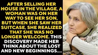 Having sold her house, the woman was on her way to her rich son's house and, seeing the...