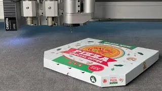 Making a nice pizza box on TPS X9-2516 digital cutting machine