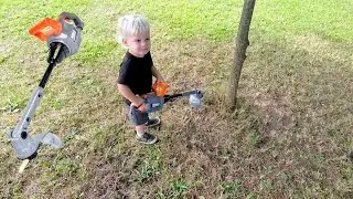 Maxx action weed eater for Toddlers | Toy in description - Fun video for Toddlers