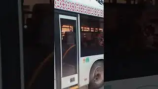 Троллейбус маз-203т70 следует по маршруту 10 борт.номер 2141г.Рязань 