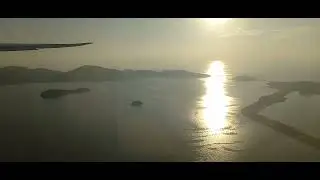 Singapore Airlines 787 take off from South Korea to Singapore