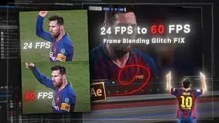 24 fps to 60fps Frame Blending Glitch FIX On After Effects