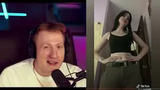 Даня Кашин смотрит кринж тик ток 9 // pxp night