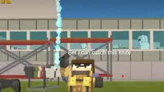 Simple Sandbox 2 Pov - catching the knife but failed