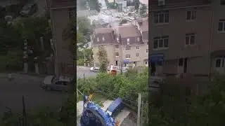 В Сочи из-за пожара эвакуировали жильцов дома на улице Пластунской