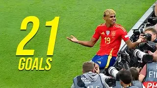 Lamine Yamal All 21 Goals in 2024/25