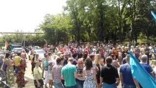 Открытие моста  г.Горловка ул.  КАЛАШНИКОВА(22.06.2015)